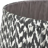 Pacific black mushroom pleat lampshade 30cm (British brand)