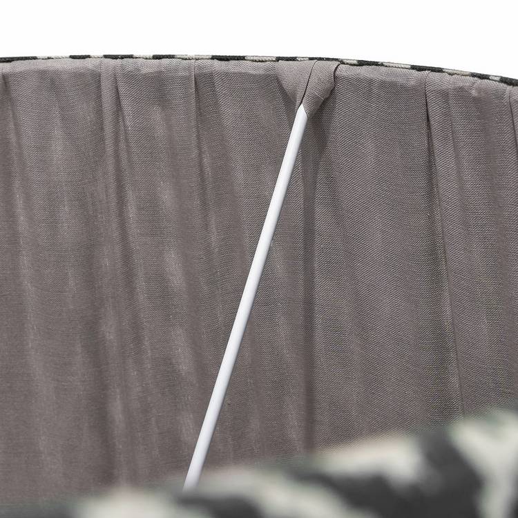 Pacific black mushroom pleat lampshade 30cm (British brand)