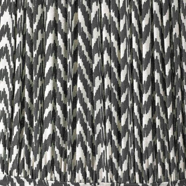 Pacific black mushroom pleat lampshade 30cm (British brand)