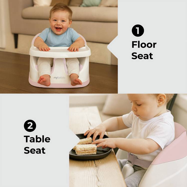 My Babiie 2-in-1 feeding booster seat pink - British product