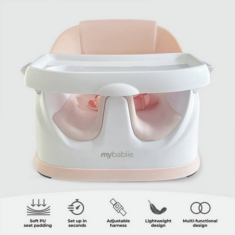 My Babiie 2-in-1 feeding booster seat pink - British product