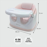 My Babiie 2-in-1 feeding booster seat pink - British product
