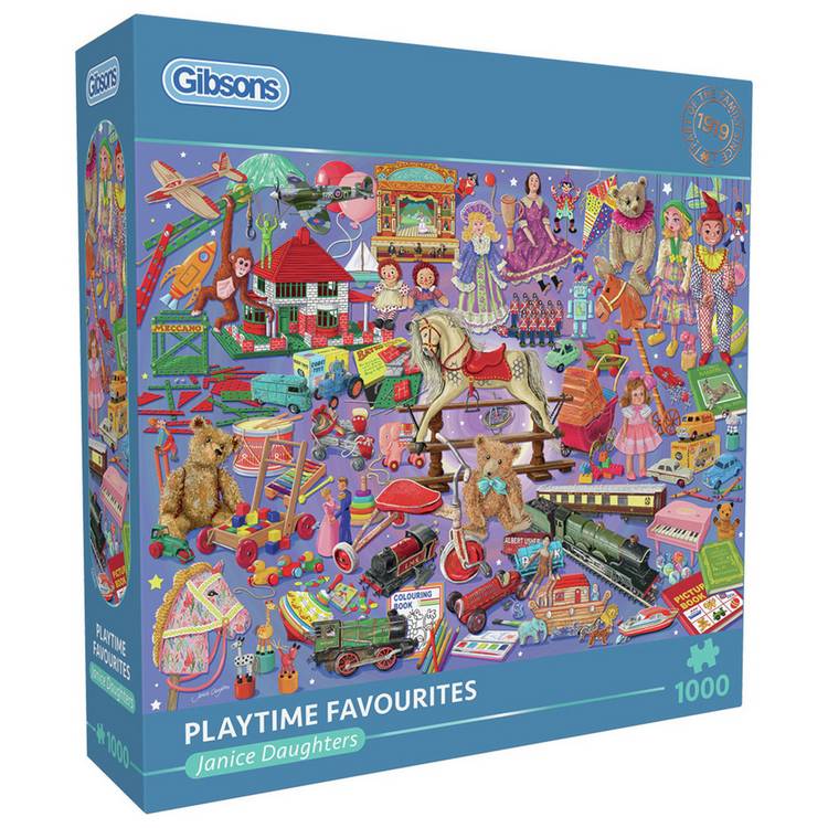Gibsons Playtime Favourites jigsaw puzzle 1000 piece, UK version