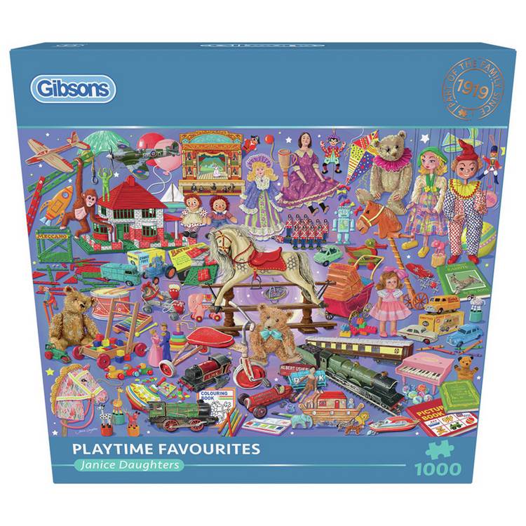 Gibsons Playtime Favourites jigsaw puzzle 1000 piece, UK version