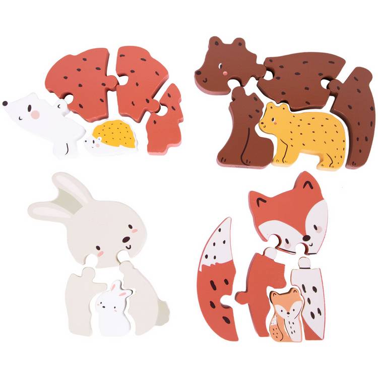 Chad Valley woodland character shaped puzzles 19pc, imported from the UK