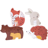 Chad Valley woodland character shaped puzzles 19pc, imported from the UK