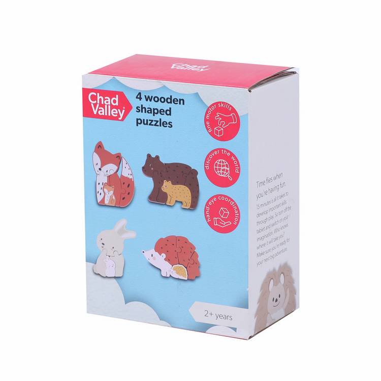 Chad Valley woodland character shaped puzzles 19pc, imported from the UK