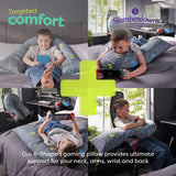 Slumberdown V-shaped gaming support pillow white, UK version
