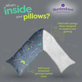 Slumberdown V-shaped gaming support pillow white, UK version