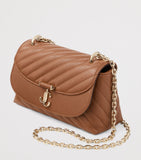 Jimmy Choo small cross-body bag in quilted biker leather, UK version