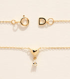 Astrid & Miyu yellow gold topaz heart necklace, UK version