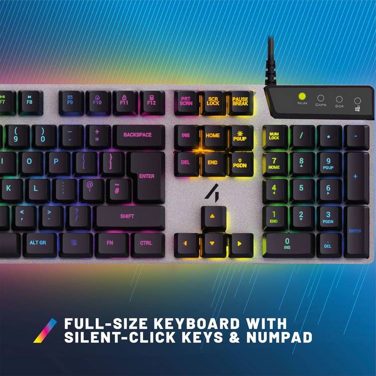 STEALTH gaming keyboard and mouse combo, UK version