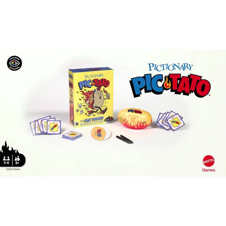Pictionary Pic-Tato hot potato drawing game, UK version