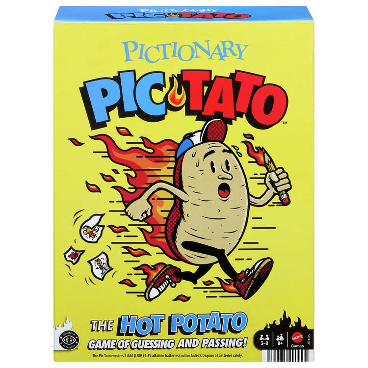 Pictionary Pic-Tato hot potato drawing game, UK version