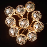 Habitat warm white disco ball string light 1.65m - British product