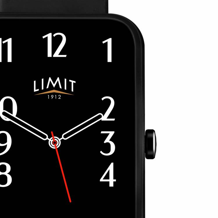 Limit smartwatch black silicone strap 45mm (British brand)