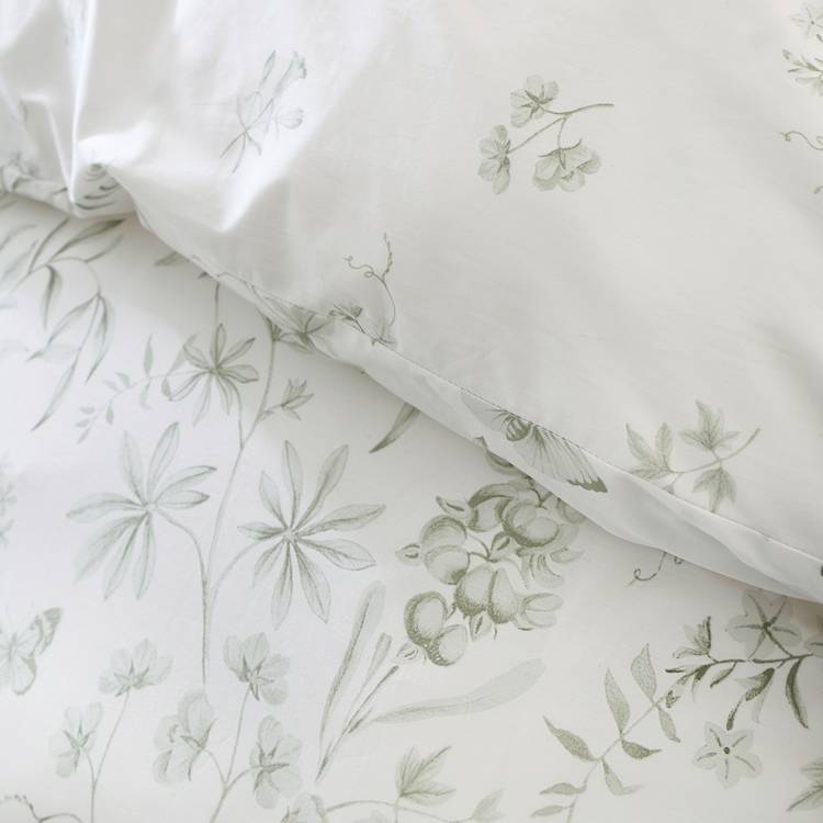 Bianca bedding set floral green double, imported from the UK