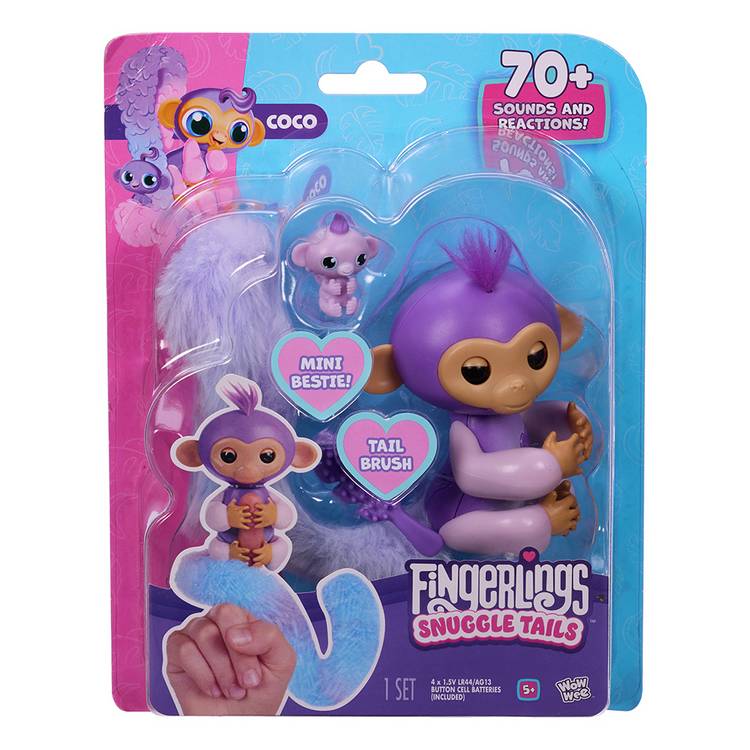 Fingerlings Surprise Tails monkey electronic toy - British product