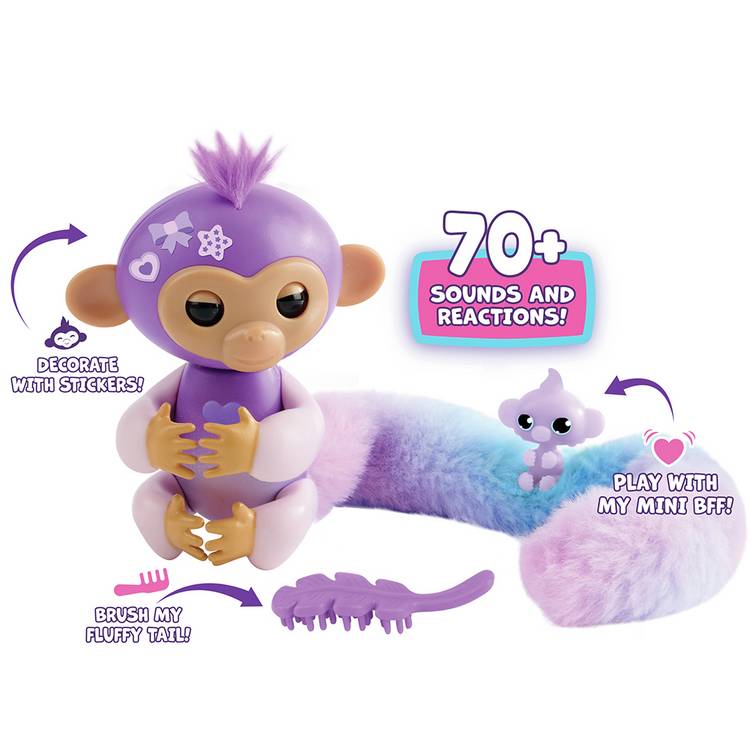 Fingerlings Surprise Tails monkey electronic toy - British product