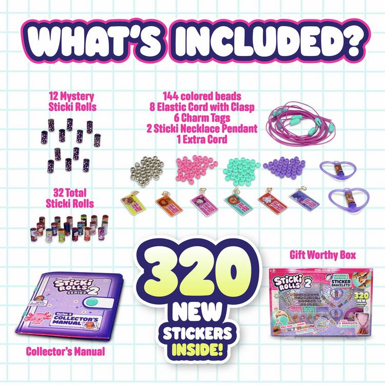 Sticki Rolls Sticki Station Series 2 sticker craft kit - British product