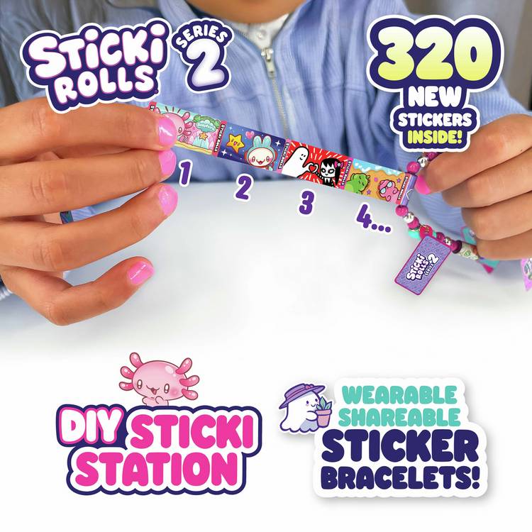 Sticki Rolls Sticki Station Series 2 sticker craft kit - British product