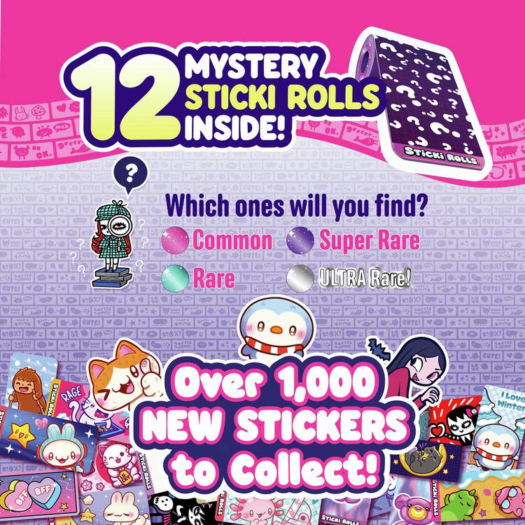 Sticki Rolls Sticki Station Series 2 sticker craft kit - British product