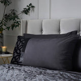 Catherine Lansfield Velvet Black double bedding set, imported from the UK