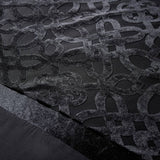 Catherine Lansfield Velvet Black double bedding set, imported from the UK
