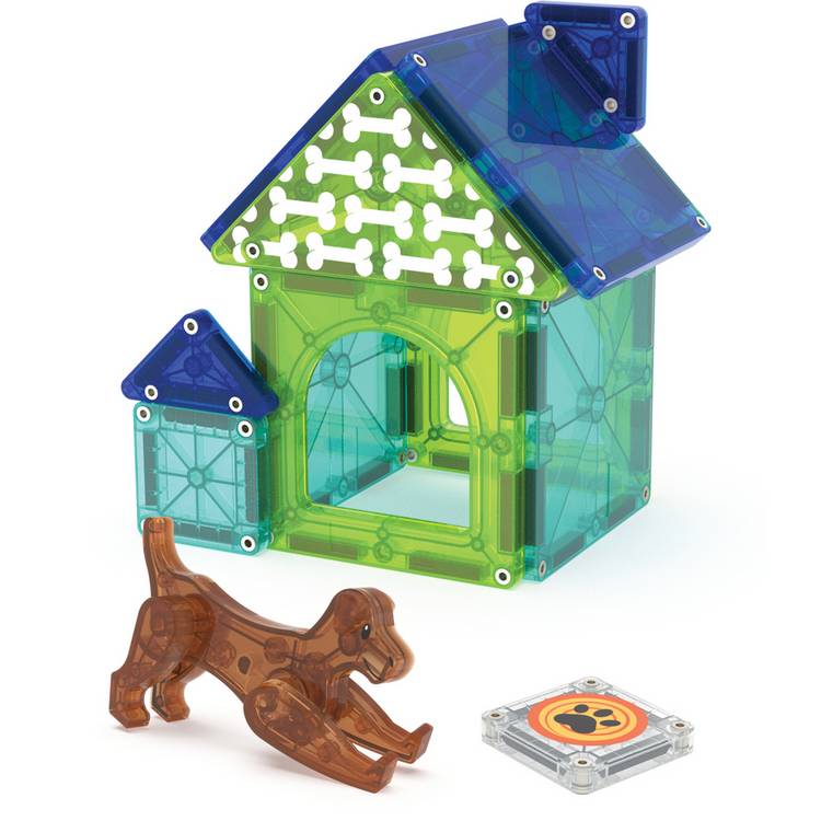 MAGNA-TILES Dog House playset toy set (British brand)