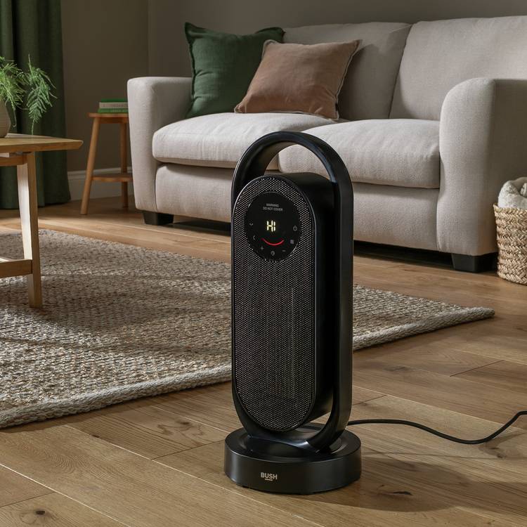Bush 2kW ceramic tower fan heater (British brand)