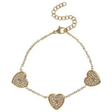 Argos Liars & Lovers Gold Tone Crystal Heart Bracelet- Buy online at McGrocer