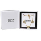 Liars & Lovers gold tone crystal heart bracelet - British product