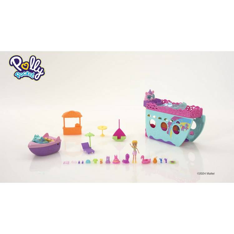 Polly Pocket Unicorn Dream Cruise playset, UK version