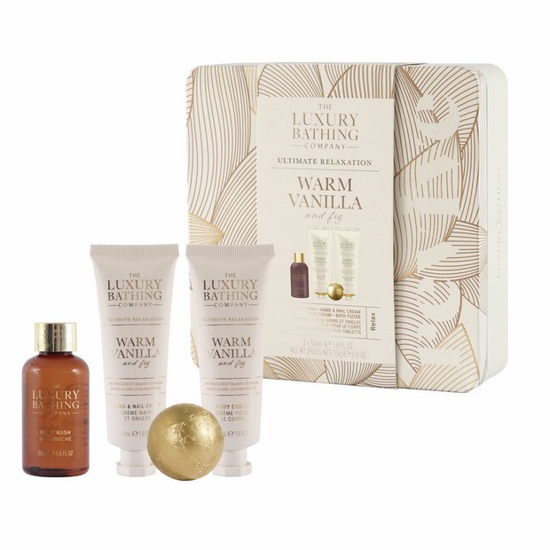 The Luxury Bathing Company Relax and Unwind set, imported from the UK