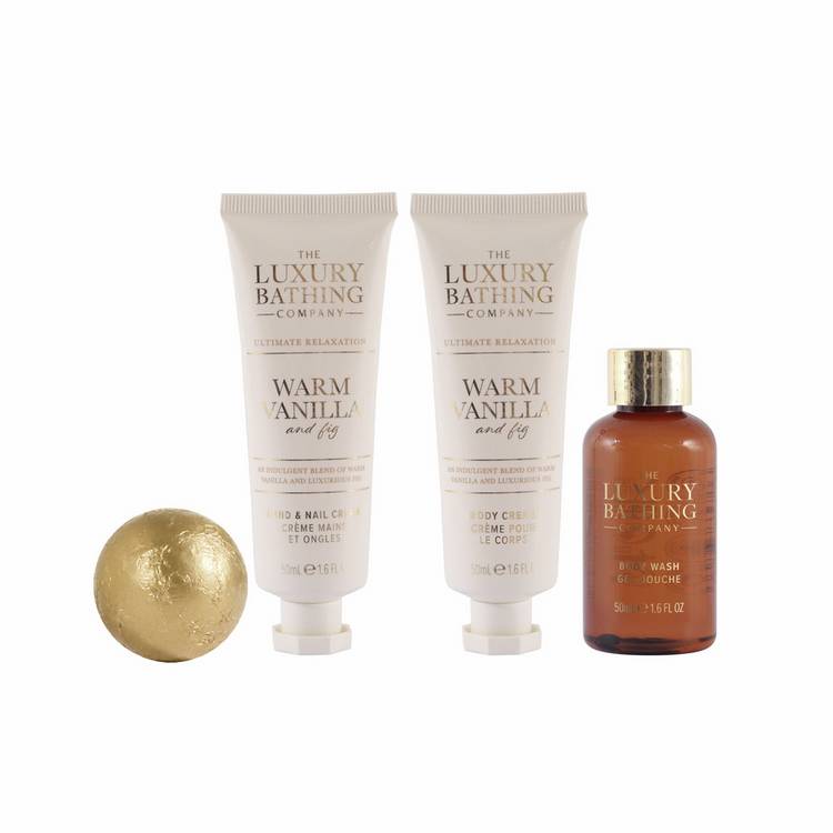 The Luxury Bathing Company Relax and Unwind set, imported from the UK