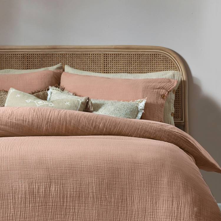 Yard Lark cotton muslin pink bedding set single (British brand)