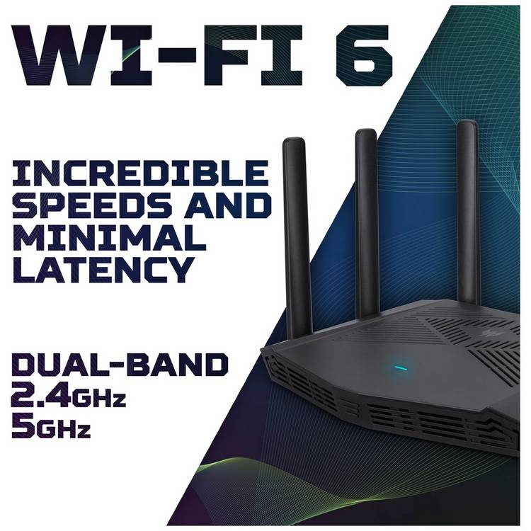 Acer Predator Connect W6x dual-band Wi-Fi 6 router (British brand)