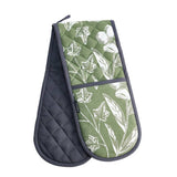 Habitat textile set green floral stripe, UK version