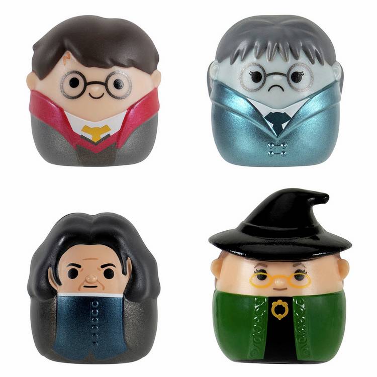 Squish-a-longs Harry Potter Hogwarts Castle playset with 4 mini characters, UK version