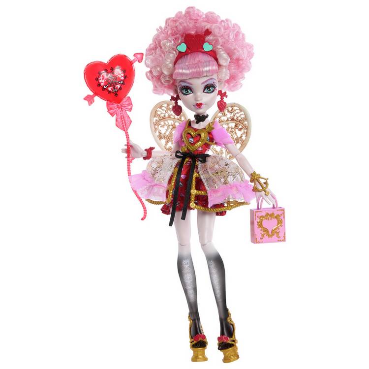 Monster High Cupid Asteria doll with party accessories, UK version