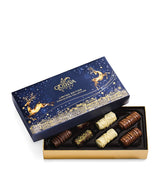 Harrods 8-Piece Holiday Chocolate Box with Assorted Dark, Milk, and White Chocolate 56g- Buy online at McGrocer