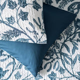Habitat foliage heatset bedding set white blue single (British brand)
