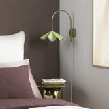 Habitat Yuno olive arch wall light, imported from the UK