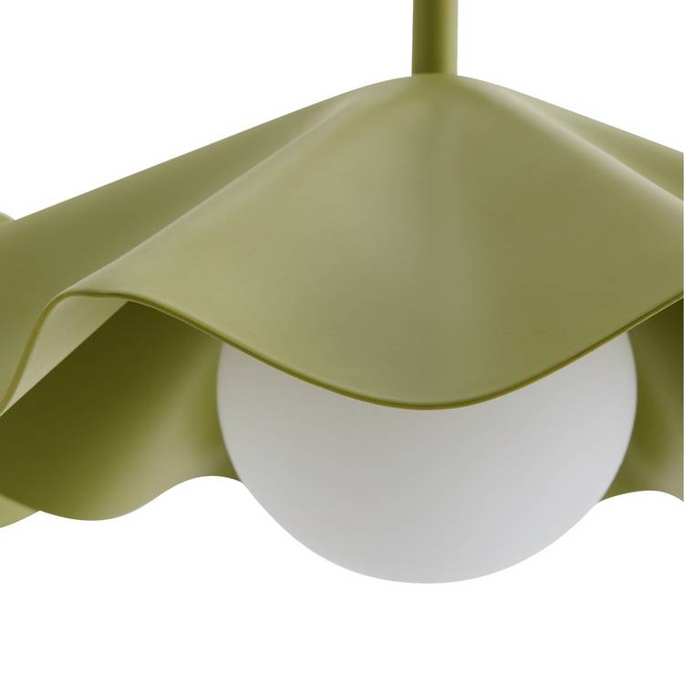 Habitat Yuno olive arch wall light, imported from the UK