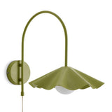 Habitat Yuno olive arch wall light, imported from the UK