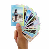 instax Mini 12 Clay White instant camera bundle, UK version