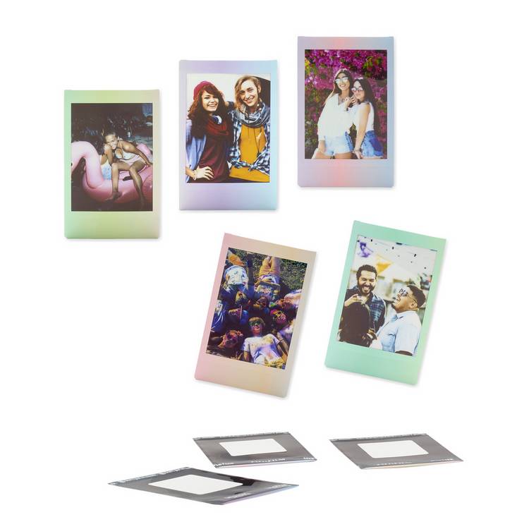 instax Mini 12 Clay White instant camera bundle, UK version