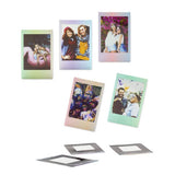 instax Mini 12 Clay White instant camera bundle, UK version