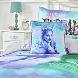 Wicked reversible blue cushion 35x35cm, UK version