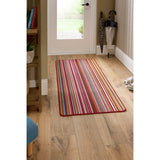 My Mat Candy Multi Bright Stripe Runner 67x150cm, imported from the UK